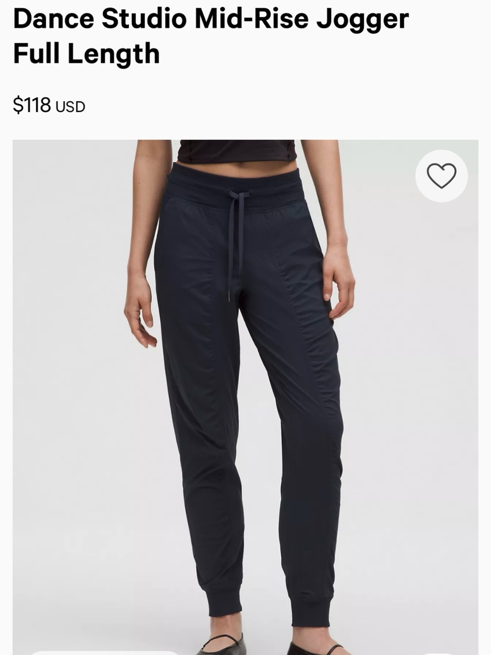 lululemon athletica Dance Studio Mid-Rise Jogger - Black